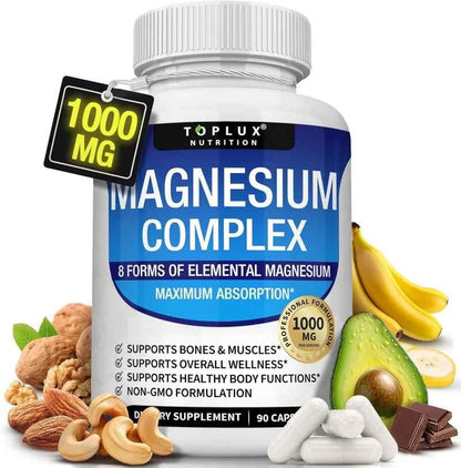 Magnesium Complex – Potencia 1000 mg: Sueño Profundo, Cero Estrés