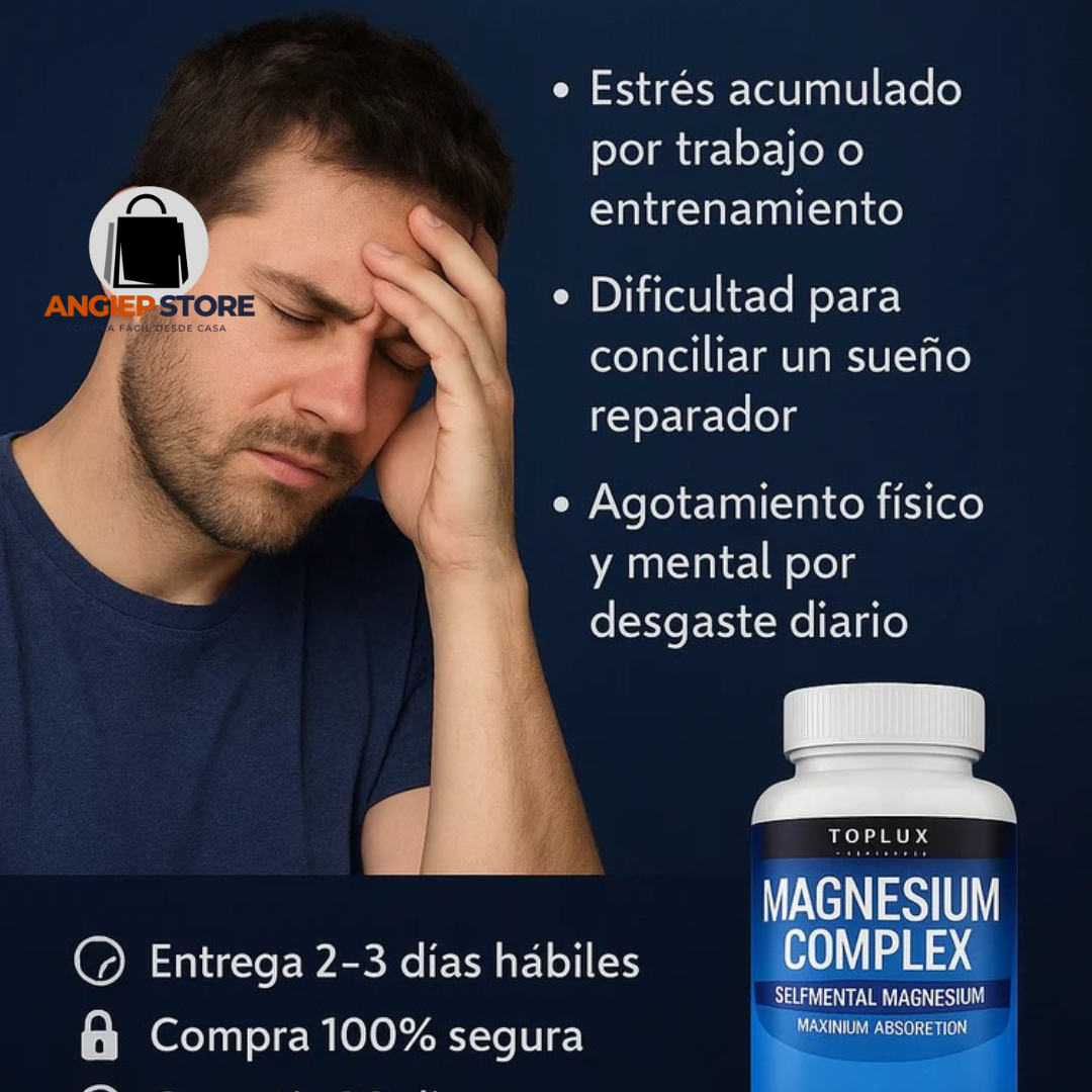 Magnesium Complex – Potencia 1000 mg: Sueño Profundo, Cero Estrés