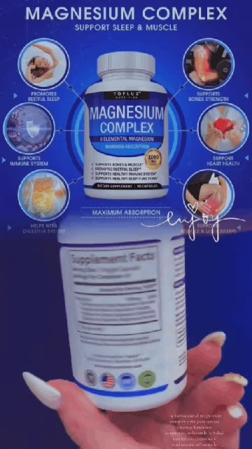 Magnesium Complex – Potencia 1000 mg: Sueño Profundo, Cero Estrés